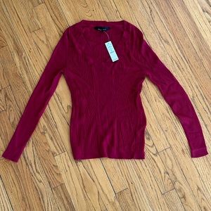 White House Black Market red sweater size M